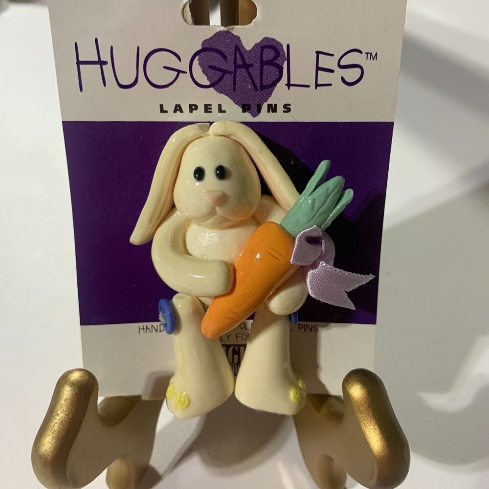Bunny Rabbit Spring Easter Pin - image 1